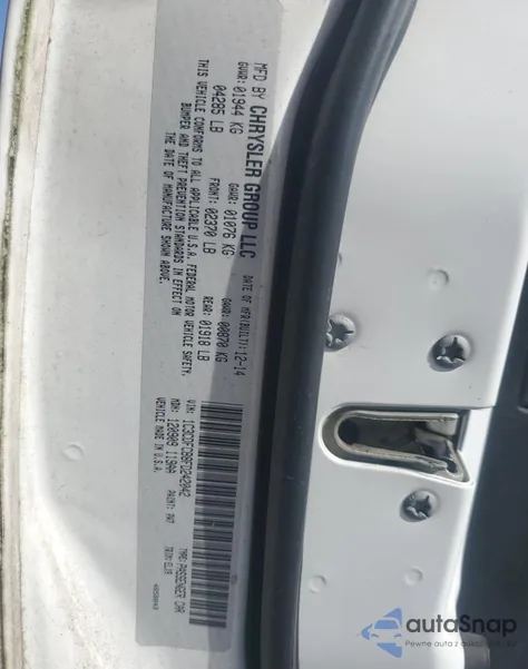 2015 Dodge Dart Limited z USA, uszkodzony, nr VIN 1C3CDFCB8FD242042